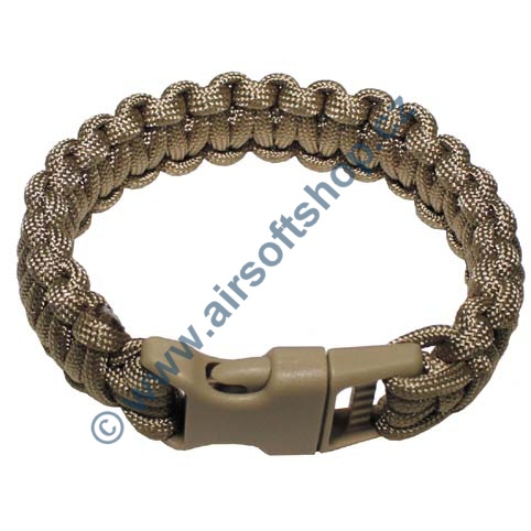 foto Pásek Paracord pískový M